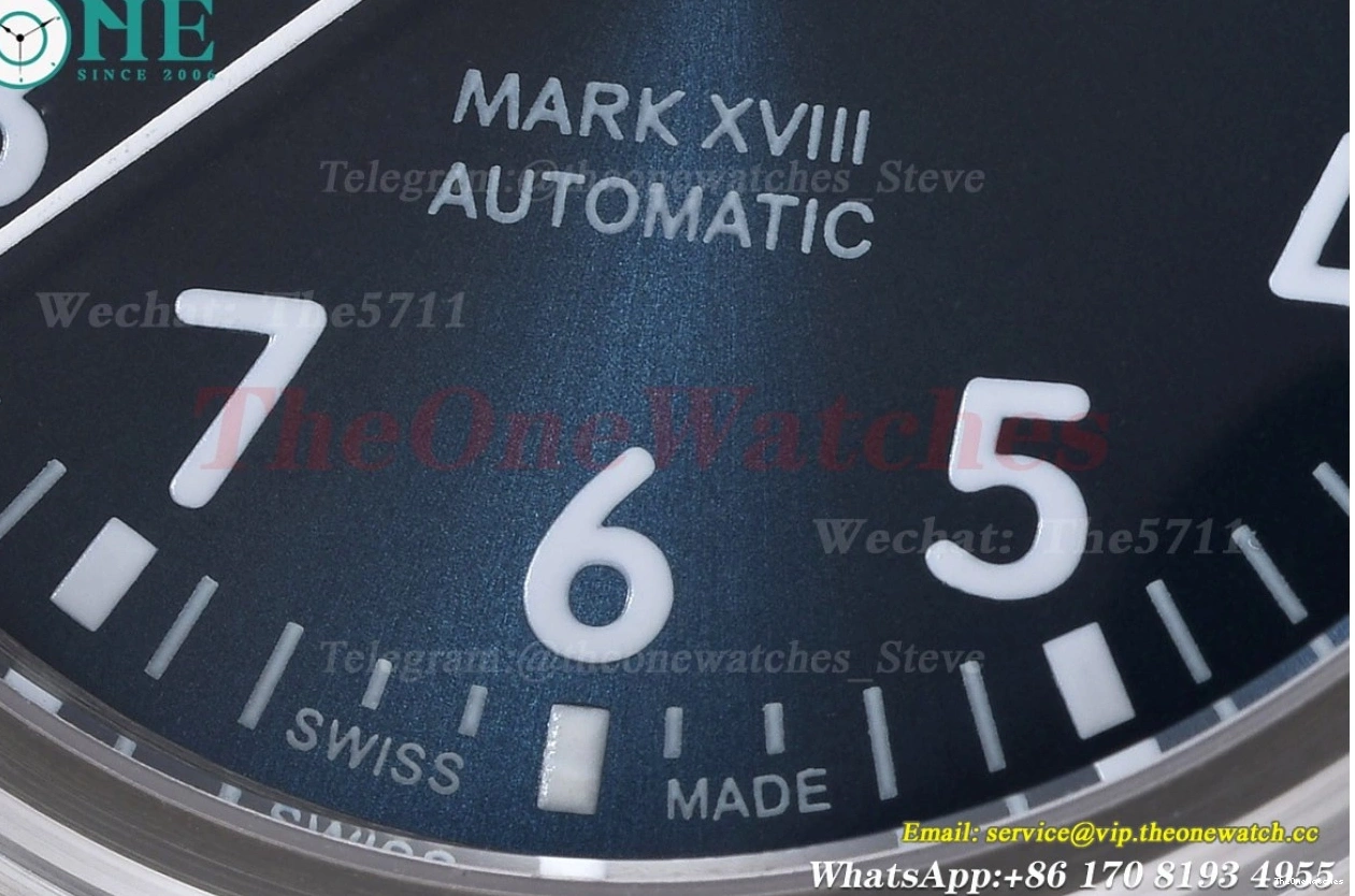 LE Mark SS XVIII Dial MY8215 GDF Blue 40mm 0330